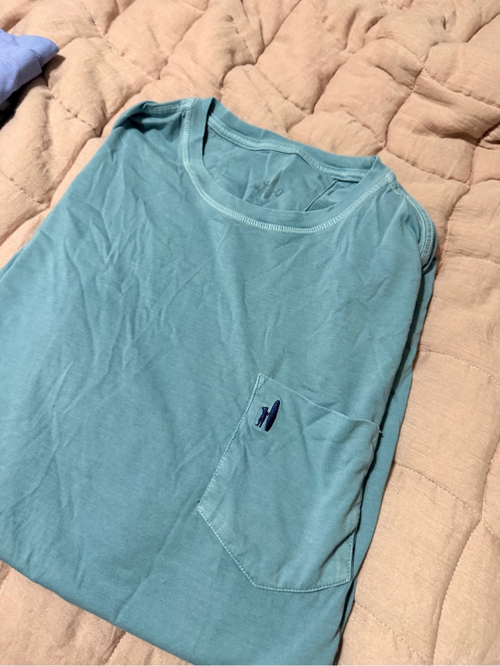 johnnie-O Seafoam Green Short Sleeve Pocket Tee